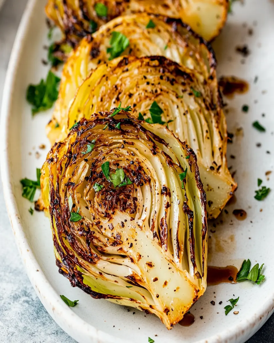 Crispy Air Fryer Cabbage Wedges First Image First Image