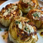 Oven Roasted Garlic Cabbage Steaks First Image First Image
