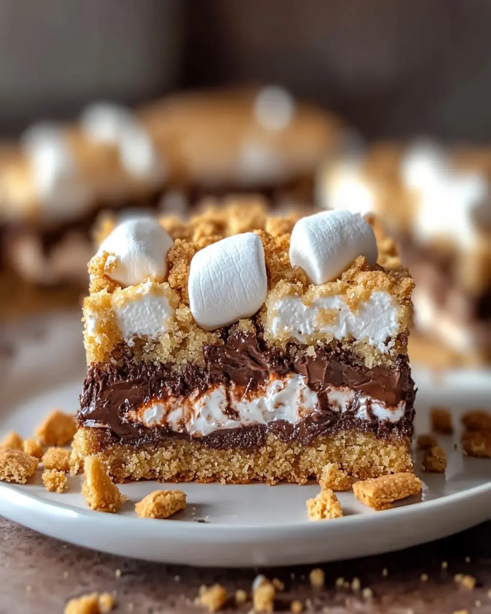 Irresistible Smores Cookie Bars First Image First Image