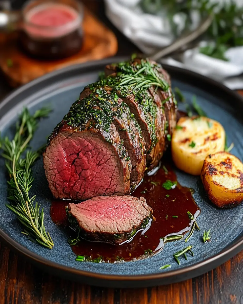 Herb-Crusted Beef Tenderloin First Image First Image