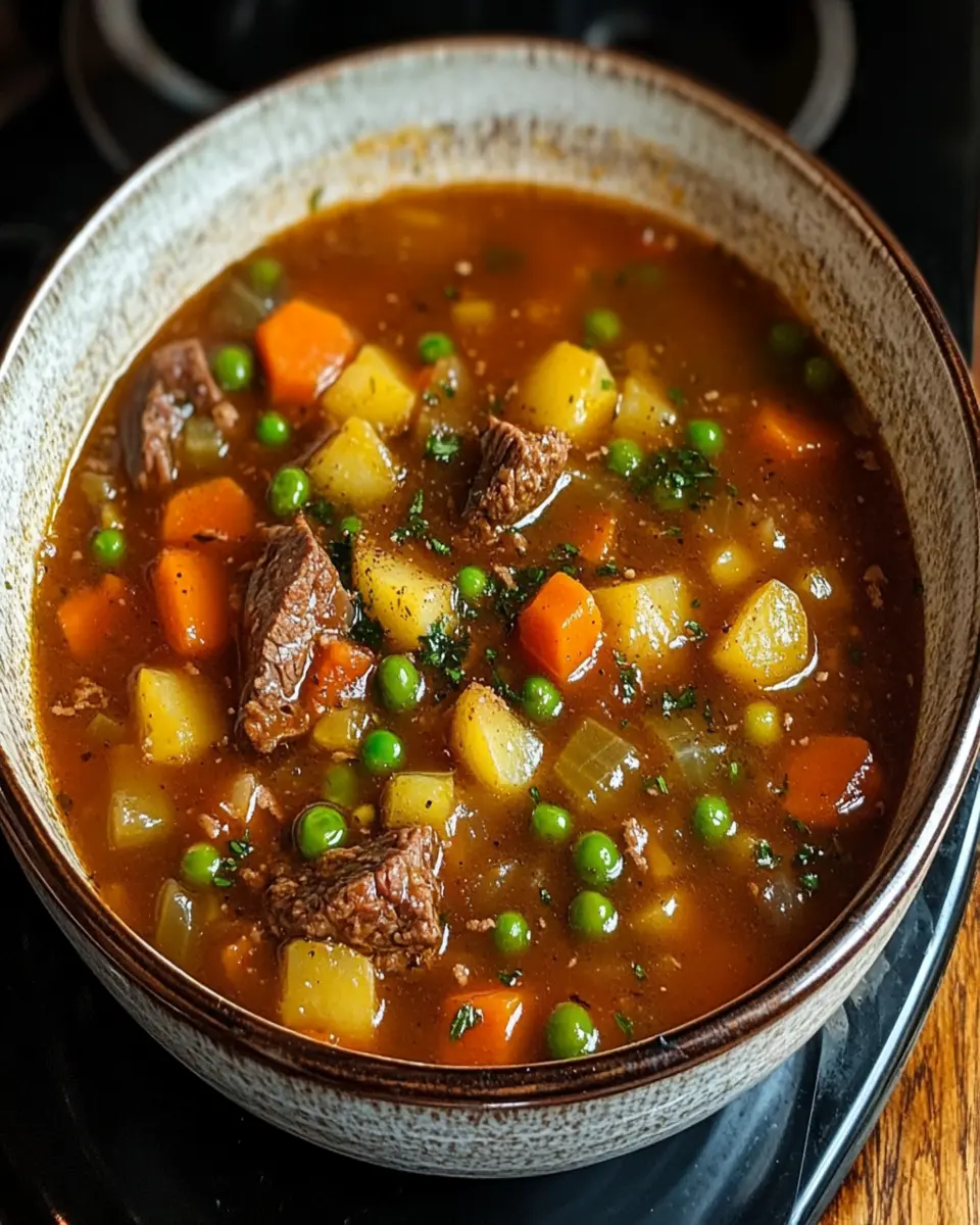 Hearty Beef and Vegetable Soup First Image First Image