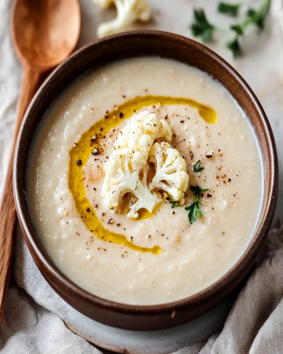 Three-ingredient cauliflower soup First Image First Image