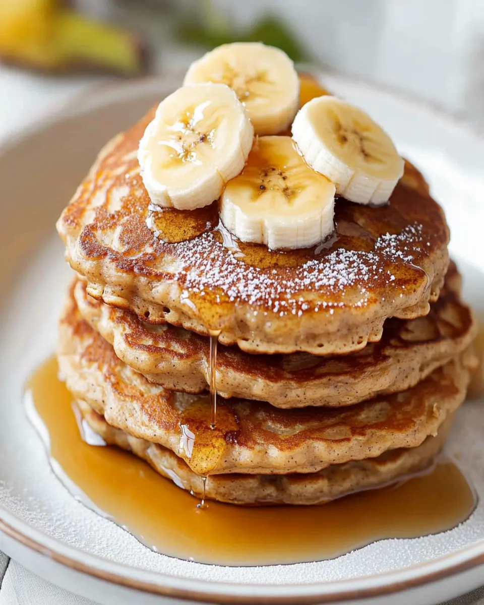 Easy Banana Oat Pancake Recipe First Image First Image