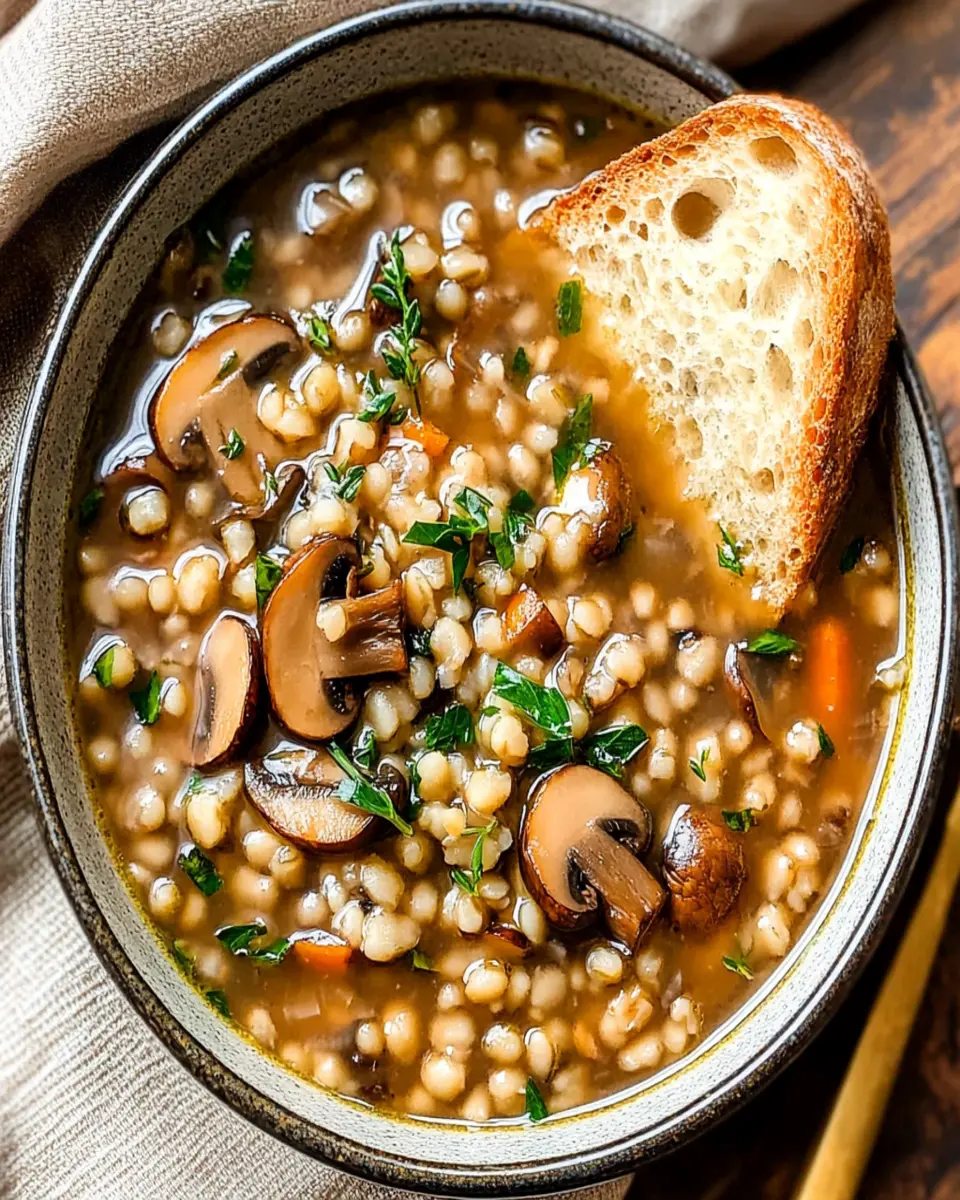 Mushroom Barley Soup First Image First Image