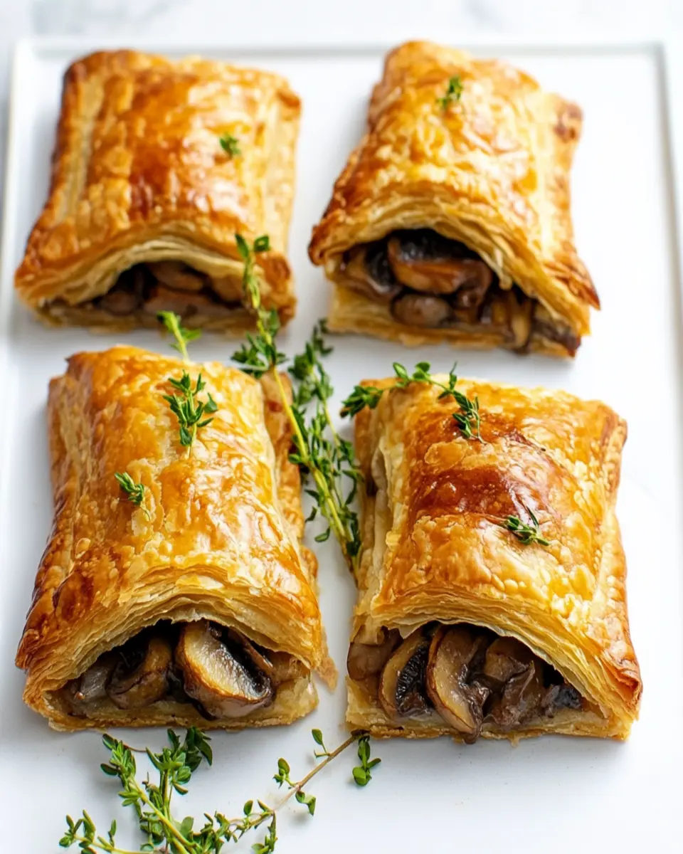 Homemade Mushroom Savoury Pastries First Image First Image