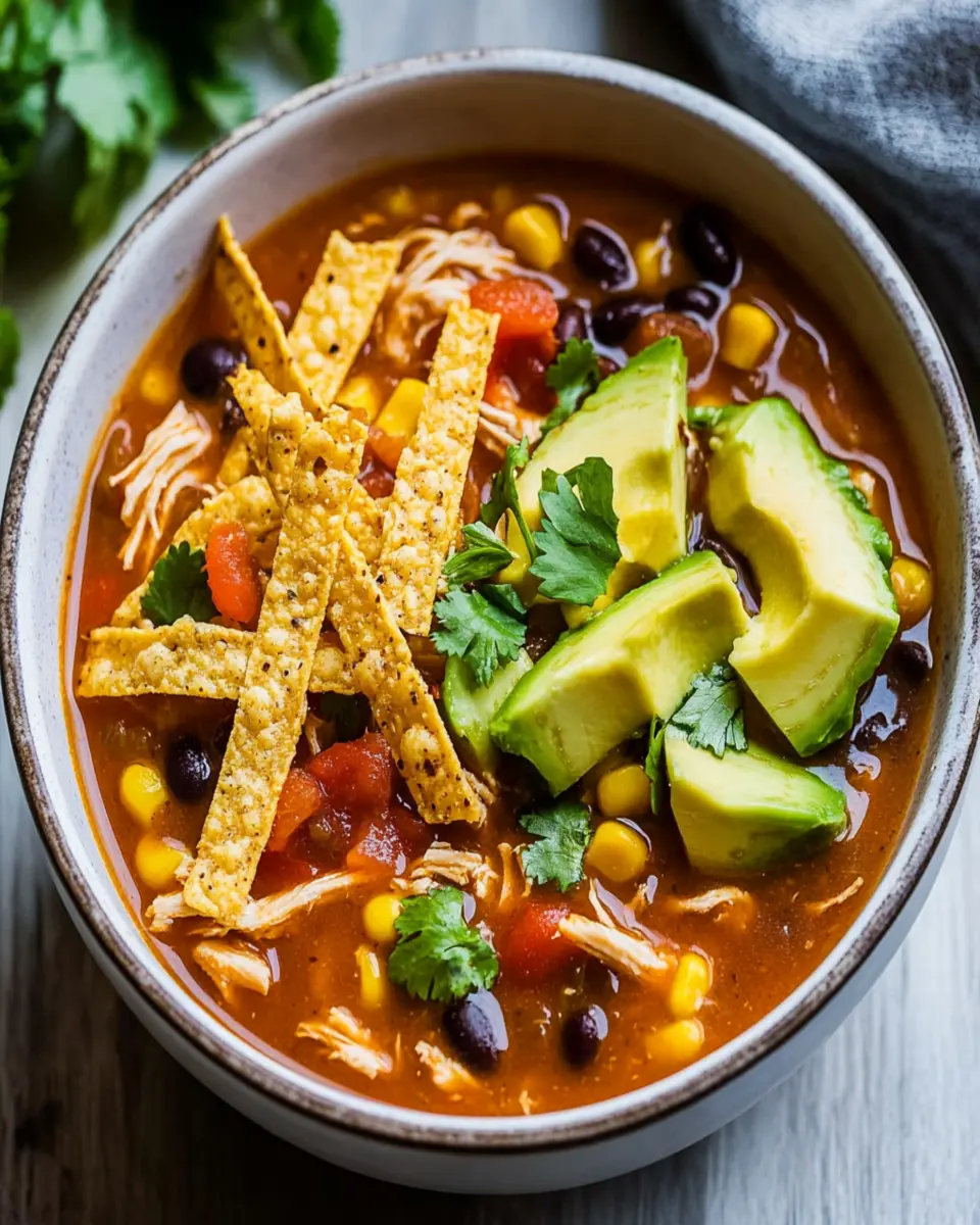 Instant Pot Chicken Tortilla Soup First Image First Image