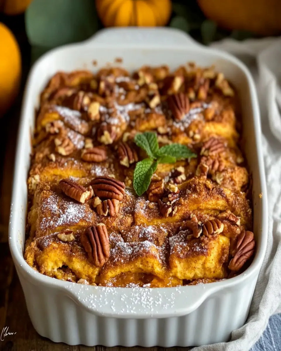 Fluffy Gluten Free Pumpkin French Toast Casserole First Image First Image