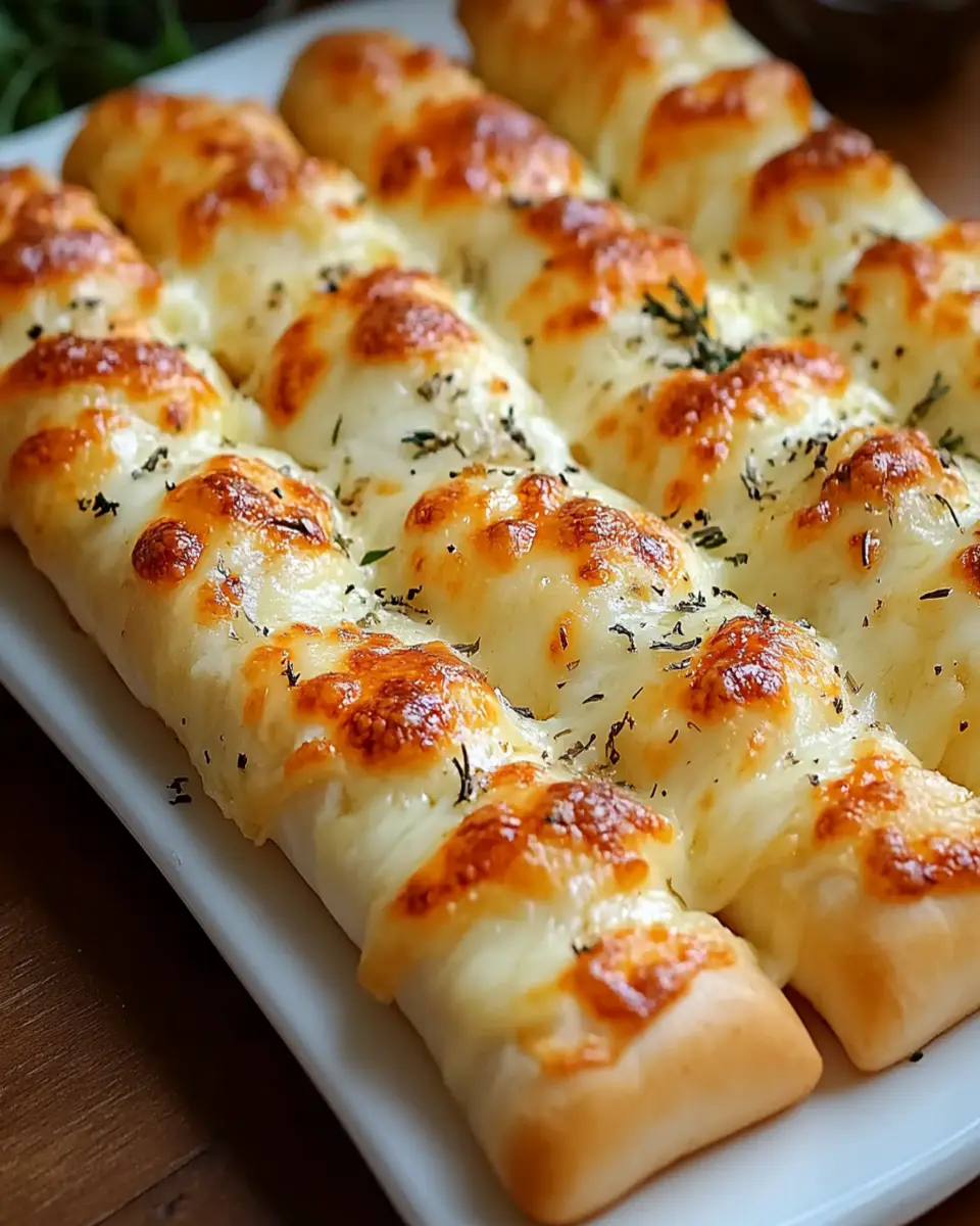 Homemade Cheesy Breadsticks First Image First Image