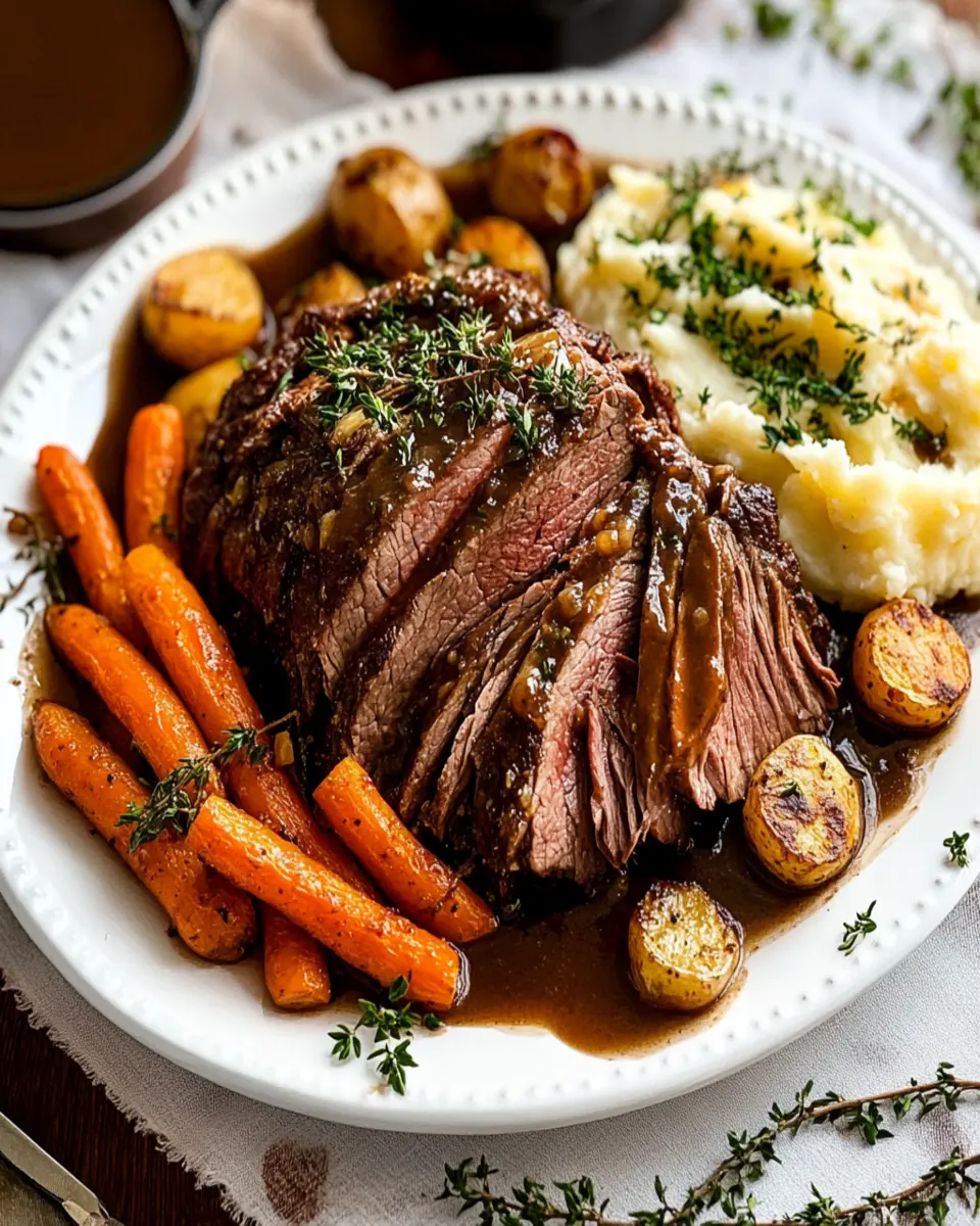 Easy Crock Pot Beef Roast Recipe First Image First Image