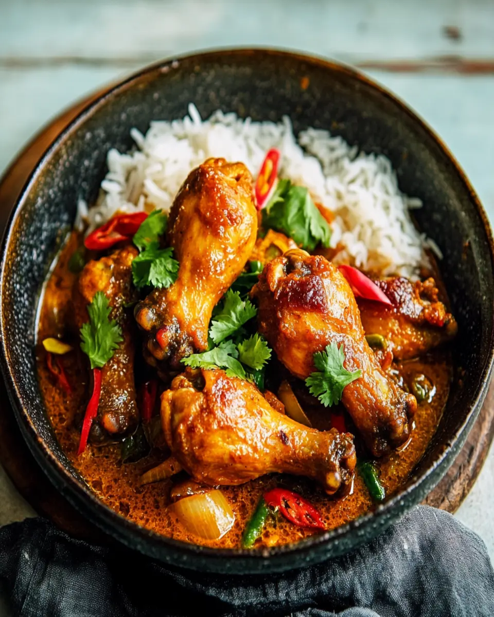 Slow cooker massaman chicken drumsticks First Image First Image