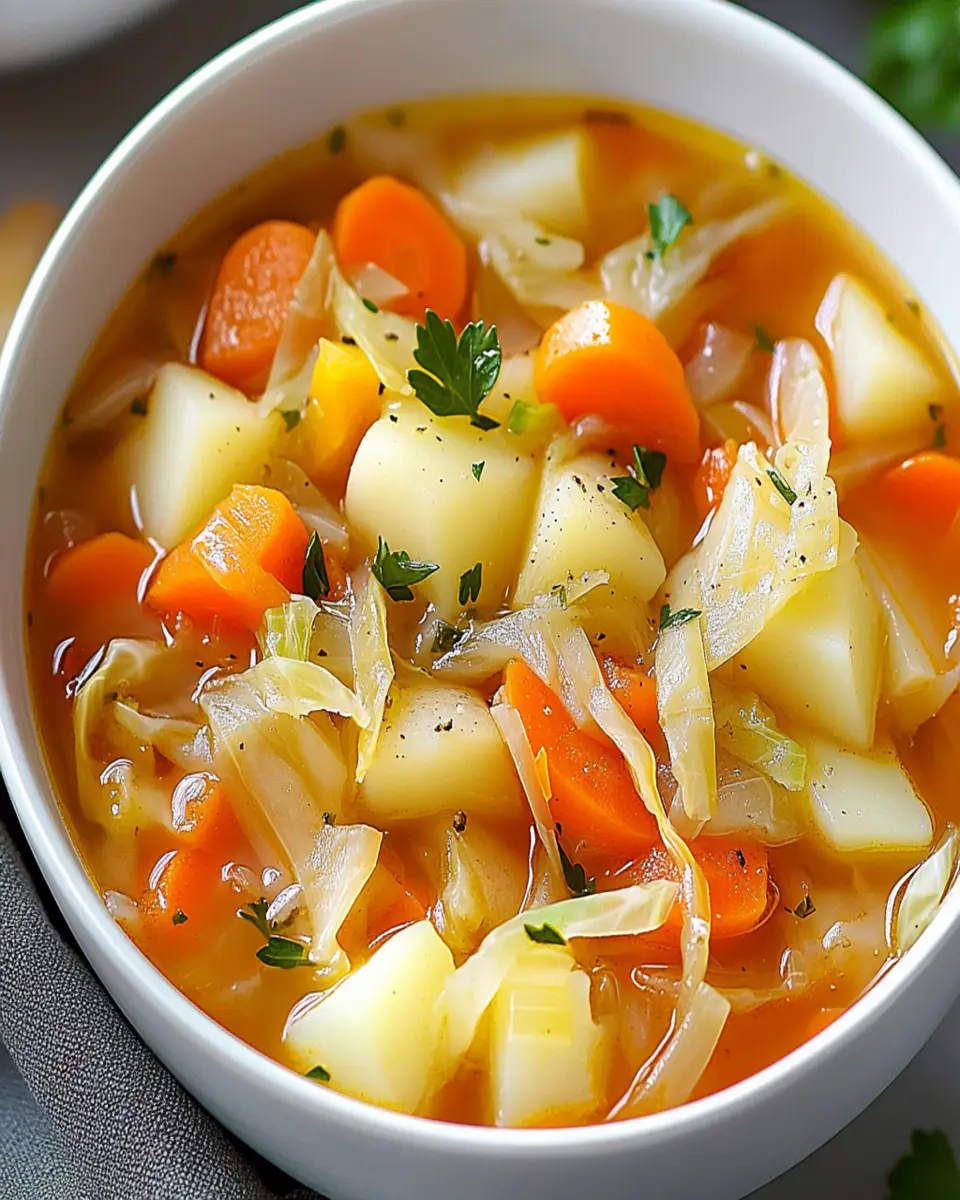 Detox Cabbage Potato Soup (Vegetarian) First Image First Image