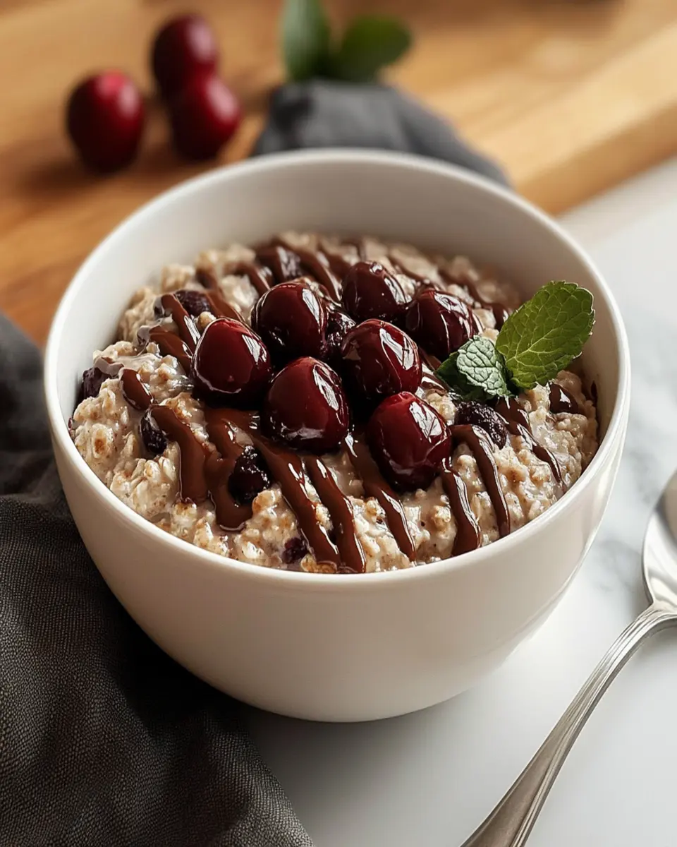 Chocolate-Covered Cherry Oatmeal First Image First Image