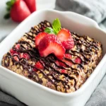 Strawberry Chocolate Baked Oatmeal First Image First Image