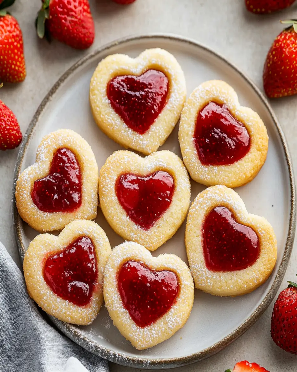 Easy Shortbread Heart-Shaped First Image First Image