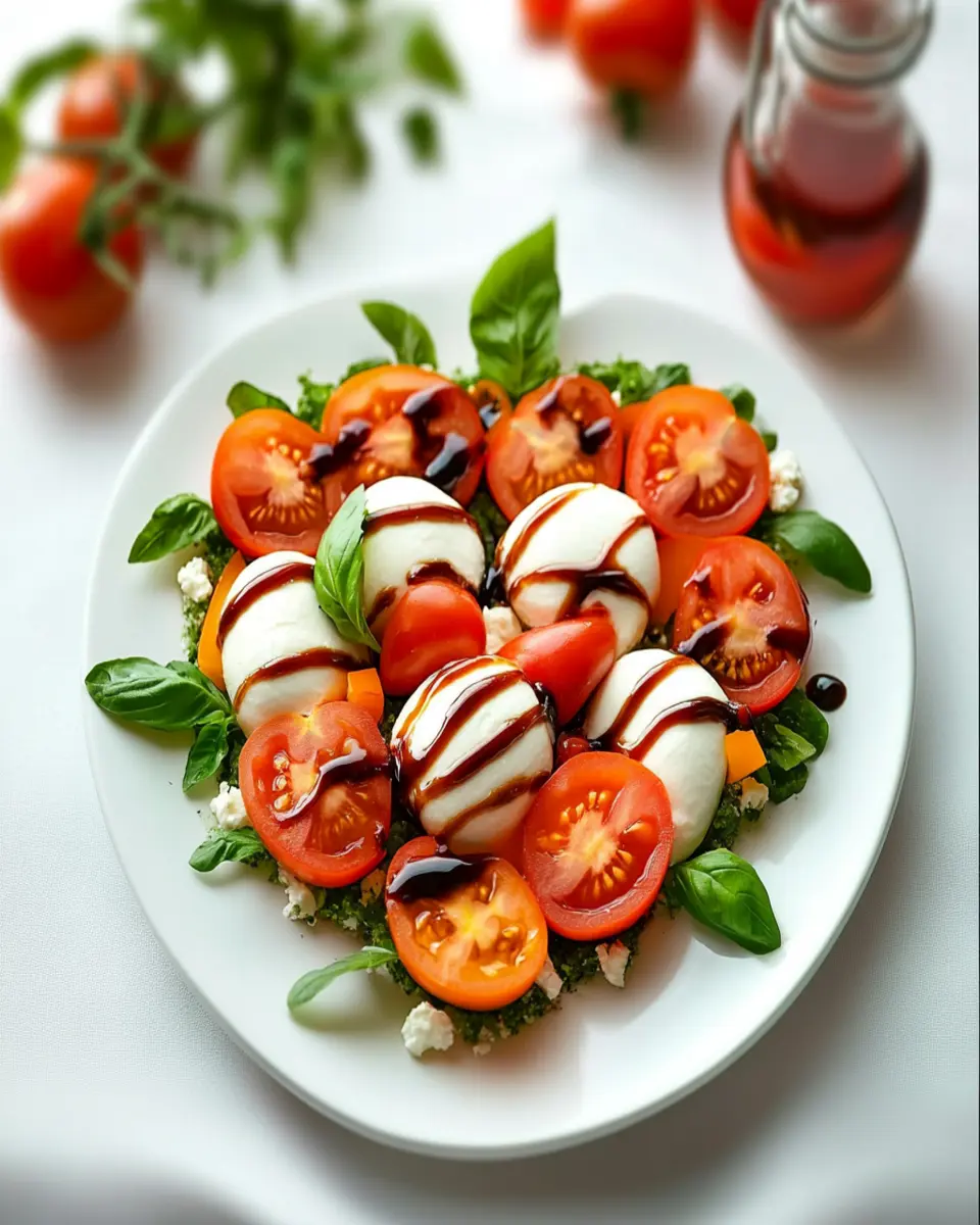 Heart-Shaped Caprese Salad First Image First Image