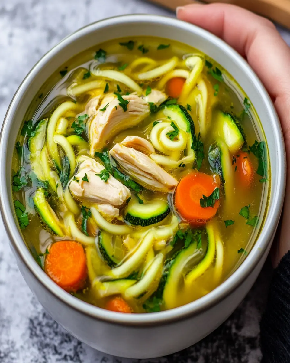 Chicken Zoodle Soup First Image First Image