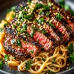 Garlic Butter Steak Lightning Noodles Recipe First Image First Image