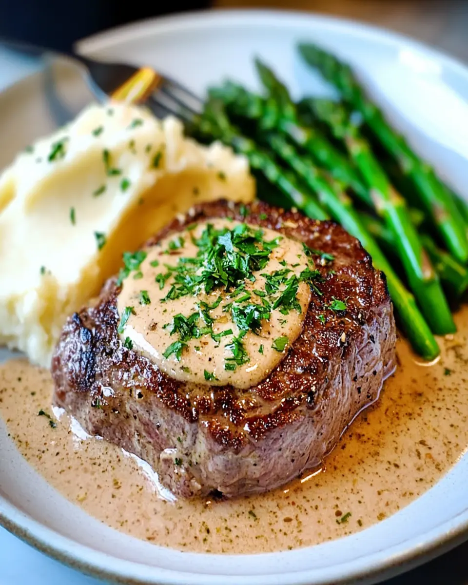 Beef Steak in Creamy Garlic Sauce First Image First Image