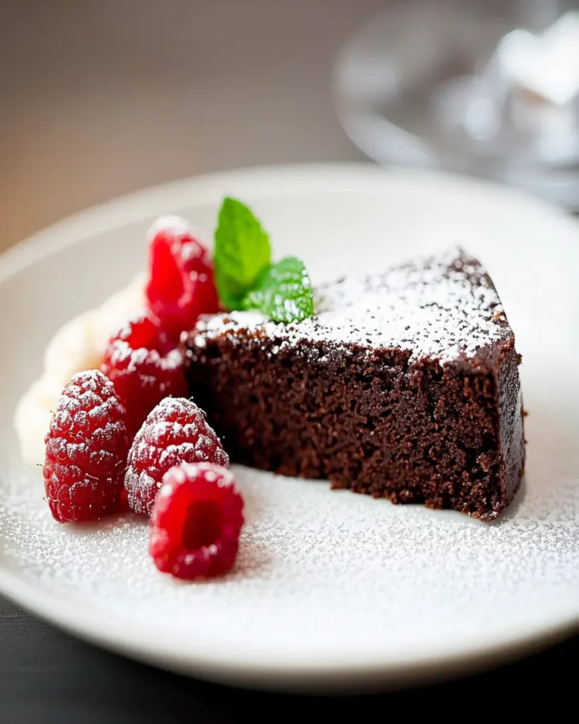 Flourless Chocolate Cake (Torta Caprese) First Image First Image