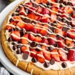 Strawberry Chocolate Chip Cookie Pizza First Image First Image
