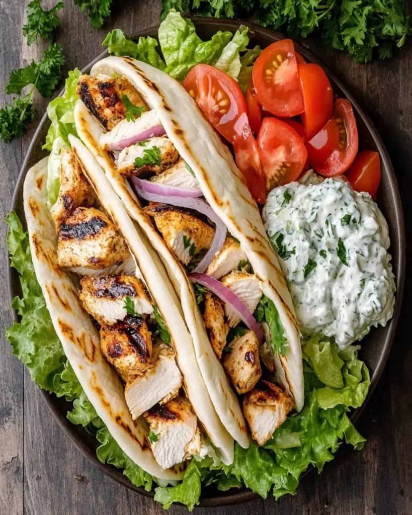 Easy Mediterranean Chicken Gyros First Image First Image