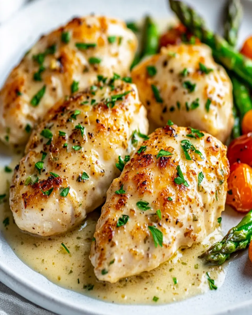Creamy Garlic Parmesan Chicken First Image First Image